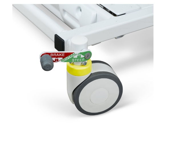 Prius Ai1 Premium MedSurg expandable bed 5 inch locking casters for easy movement.