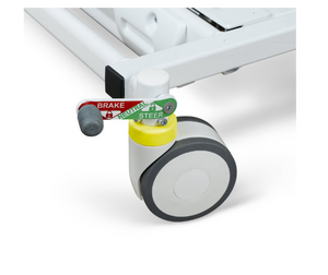 Prius Ai1 Premium MedSurg expandable bed 5 inch locking casters for easy movement.