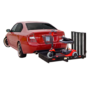 AL001 Universal Carrier Lift on small car with power scooter