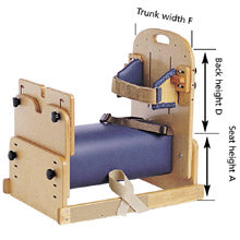 Bolster Chair by TherAdapt Measurements