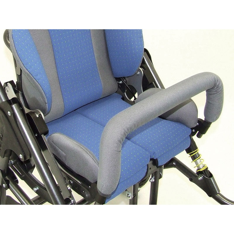 Optional grab bar comes with comfortable upholstery and can be removed