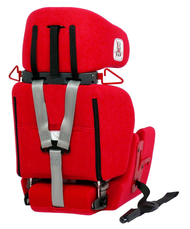 Back view shows the safety and security of the Carrot Seat