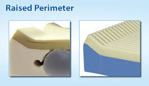 Raised perimeter to reduce falls and entrapment