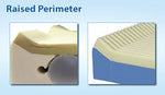 Raised perimeter to reduce falls and entrapment