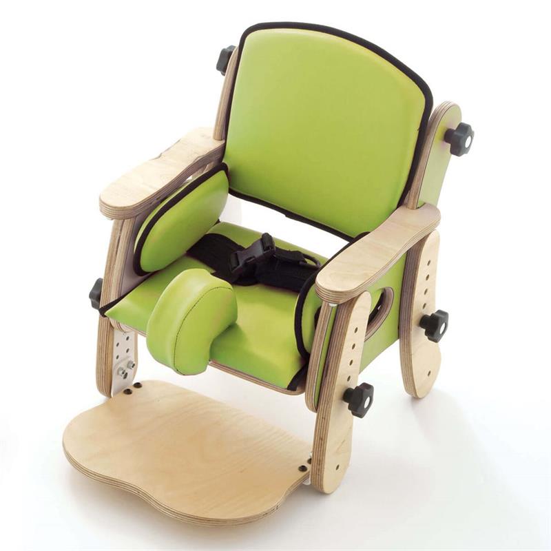 Green Chair featuring Pommel, footrest, and side pad options