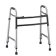 Nova Heavy Duty Folding Walker|Front view of the Nova Heavy Duty Folding Walker|Nova Heavy Duty Folding Walker folds flat for ease of storage and transport