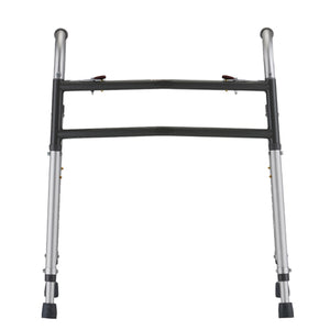 Nova Heavy Duty Folding Walker|Front view of the Nova Heavy Duty Folding Walker|Nova Heavy Duty Folding Walker folds flat for ease of storage and transport