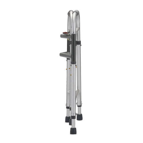 Nova Heavy Duty Folding Walker|Front view of the Nova Heavy Duty Folding Walker|Nova Heavy Duty Folding Walker folds flat for ease of storage and transport