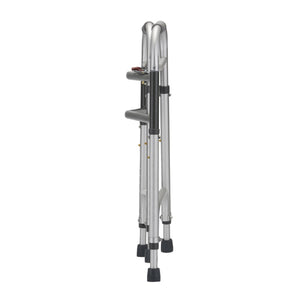 Nova Heavy Duty Folding Walker|Front view of the Nova Heavy Duty Folding Walker|Nova Heavy Duty Folding Walker folds flat for ease of storage and transport