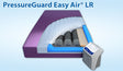 Pressure Guard Easy Air LR Therapy Mattress |PressureGuard Easy Air LR low air loss image|PressureGuard Easy Air LR Safety Edge for cradling effect|Continuous flow of air wicks away moisture|Firm foam on sides to prevent collapse|Easy Air LR Recessed Deck Option for VersaCare