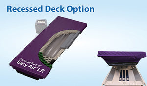 Pressure Guard Easy Air LR Therapy Mattress |PressureGuard Easy Air LR low air loss image|PressureGuard Easy Air LR Safety Edge for cradling effect|Continuous flow of air wicks away moisture|Firm foam on sides to prevent collapse|Easy Air LR Recessed Deck Option for VersaCare