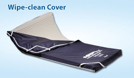 |Geo-matt overlay has ring of air technology to channel heat away.|Geo-Matt has over 800 foam cells for comfort and pressure reduction.|Span America Geo-Matt Overlay is available in full, queen and king sizes.|Geo-Matt foam overlay's 800 foam cells moves with you.|Wipe Clean Vinyl/Nylon Cover for Hospital Size only