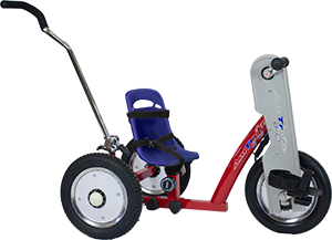 Amtryke AM-12S Hand/Foot Tricycle with Blue Bucket Seat