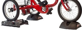 Amtryke Trainer Roller and 2 Wheel Blocks|Amtryke Trainer Roller and 2 Wheel Blocks resistance detail|Amtryke Trainer Roller and 2 Wheel Blocks Size adjustable|Amtryke Trainer Roller and 2 Wheel Blocks Front tire set up|Amtryke Trainer Roller and 2 Wheel Blocks Back tire block|Amtryke Trainer Roller and 2 Wheel Blocks Smallest Tire adjustment