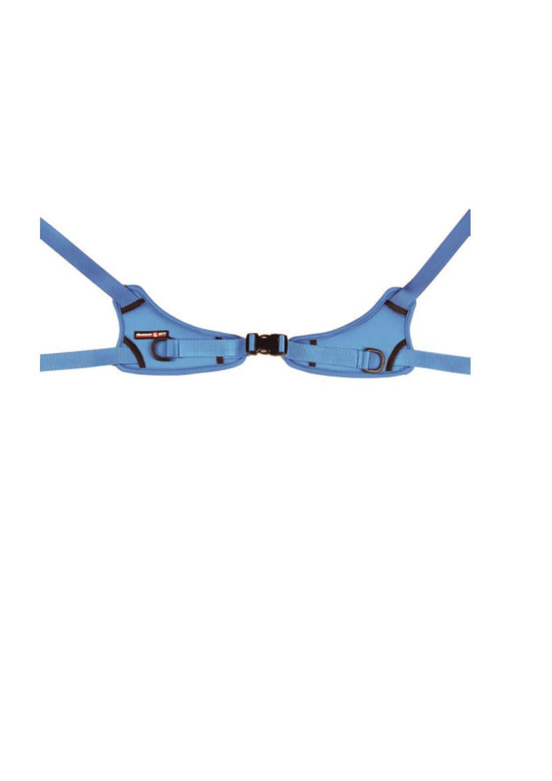 Sternum support soft blue harness