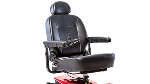 Depth adjustable seat is comfortable and plush