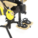 Leg positioning comes standard and helps to aid in proper posture