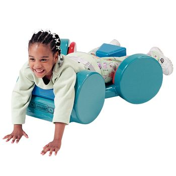 Tumble Forms 2 Jettmobile, helps develop neck, shoulder and arm muscle coordination while the child advances in an extension position |Tumble Forms 2 Jettmobile with accessories