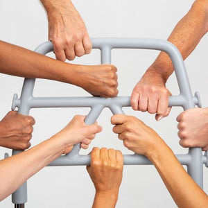Multiple, ergonomic grip options create a comfortable transfer for users