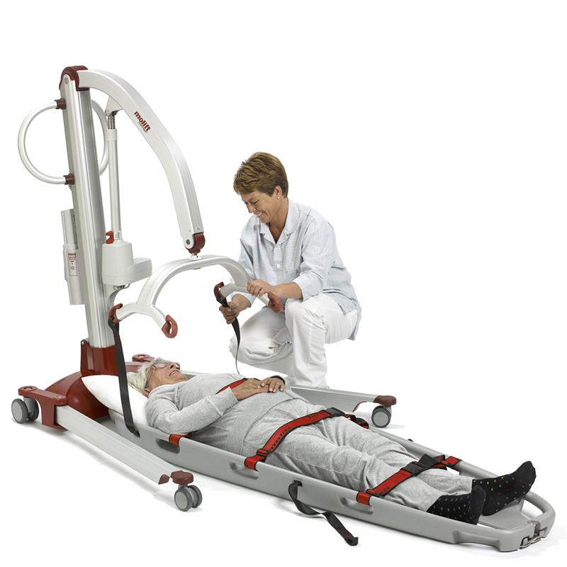 Molift Mover 205 Patient Lift with 4 point sling bar and stretcher