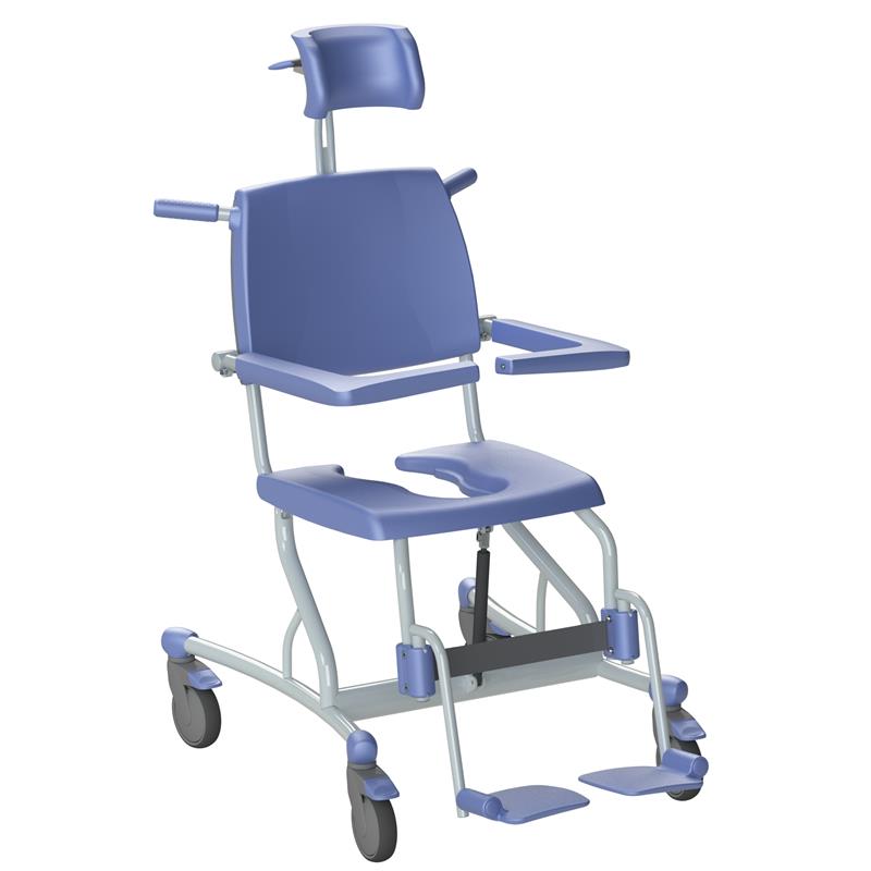 Lopital Nemo Tilt Shower Chair|Lopital Nemo Tilt Shower Chair|Lopital Nemo Tilt Shower Chair|Lopital Nemo Tilt Shower Chair - Comfort Legrests|Lopital Nemo Tilt Shower Chair - Locking Armrests|Lopital Nemo Tilt Shower Chair - Bed Pan|Lopital Nemo Tilt Shower Chair - Hip Belt
