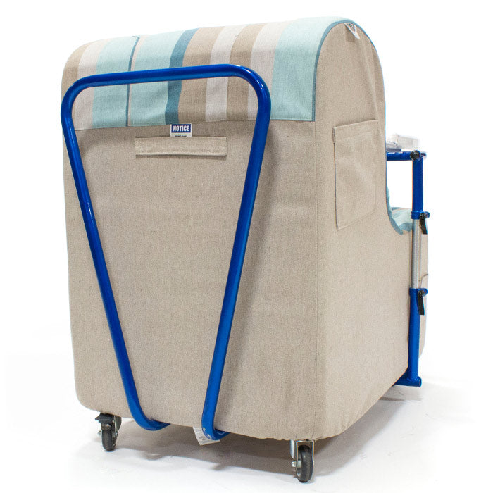 Optional push handle allows caregivers or parents to transfer users