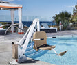 Ranger 2 ADA compliant pool lift - tan|Ranger 2 ADA compliant pool lift - blue|Ranger 2 Pool lift with remote hand control|Ranger 2 ADA compliant pool lift with remote - Gray|Ranger 2 ADA compliant pool lift with remote - White|Optional anchors for cement, pavers or wood for the Ranger 2 Lift