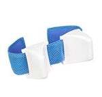 Head Blocks for Wave Bathing Chair from Rifton supports your head |Blue head blocks for Wave Bathing Chair from Rifton|The soft plastic head blocks for the Rifton Wave Bathing Chair are adjustable to raise up and down.