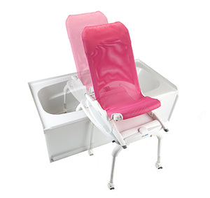 chair slides back and locks with using