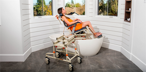 ShowerBuddy TubBuddy with Tilt makes using a tub easy and comfortable