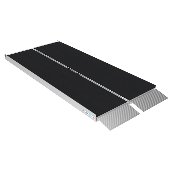 EZ Access Single Fold Suitcase AS Ramps|Dual ramp is great for manual wheelchairs|Self-adjusting bottom transition plates independently adjust