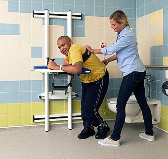 Support Station by Rifton|Rifton Support Station|Rifton Support Station|Rifton Support Station - Pivot Configuration|Rifton Support Station - Fold Flat for Storage|Rifton Support Station - Hand Holds|Rifton Support Station - Knee Pad|Rifton Support Station - Strap