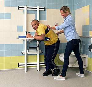 Support Station by Rifton|Rifton Support Station|Rifton Support Station|Rifton Support Station - Pivot Configuration|Rifton Support Station - Fold Flat for Storage|Rifton Support Station - Hand Holds|Rifton Support Station - Knee Pad|Rifton Support Station - Strap