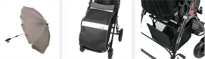 Options: adjustable umbrella, Winter sleeping bag, cargo bag