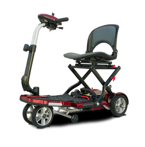 Transport Plus Folding Scooter in burgundy