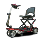 Transport Plus Folding Scooter in burgundy