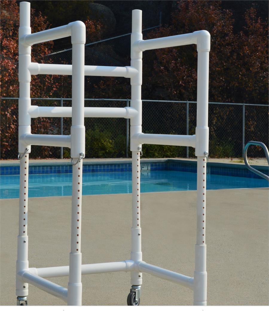 The Aqua Walker with adjustable height |The Aqua walker with plastic arm rests|Easy height adjustments for perfect height