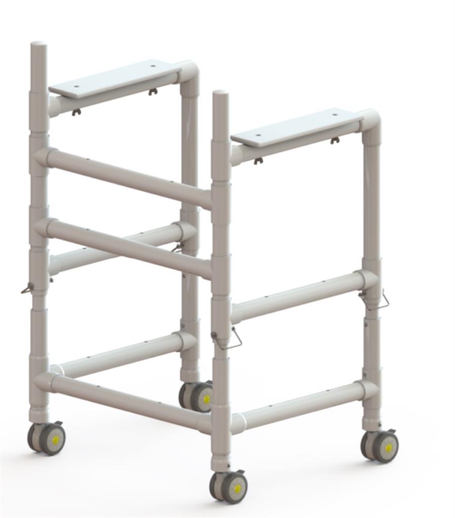 The Aqua Walker with adjustable height |The Aqua walker with plastic arm rests|Easy height adjustments for perfect height