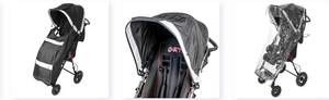 Options: Sun & rain canopy & lower windbreaker- canopy only - Clear Rain shield for canopy
