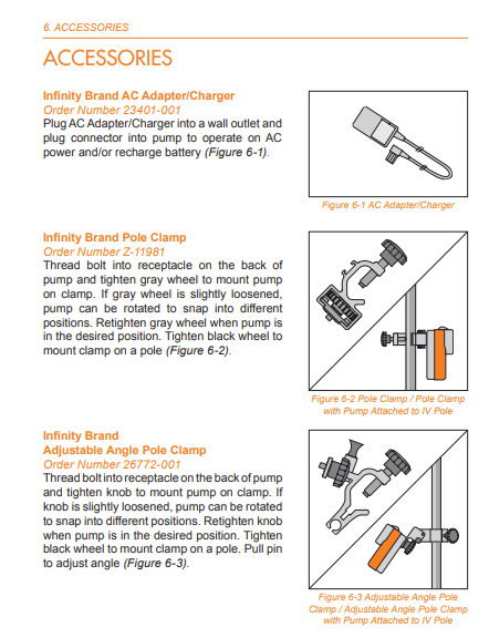 Infinity Pump Pole Clamp for IV poles, beds and wheelchairs.|Infinity Zevex Pole Clamp|Instruction for assembly for Infinity Pole Clamp
